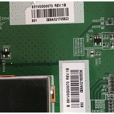 KIT DE TARJETAS PARA TV TOSHIBA / MAIN 631V0G00070 / VTV-L55731 REV:1 / FUENTE PK101W1640I / FSP177-4FS02 / PANEL K550WDRB / MODELO 55LF621U19 - Imagen 3